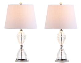 Jonathan Y - Aubrey 24" Crystal LED Table Lamp, (Set of 2) - Clear