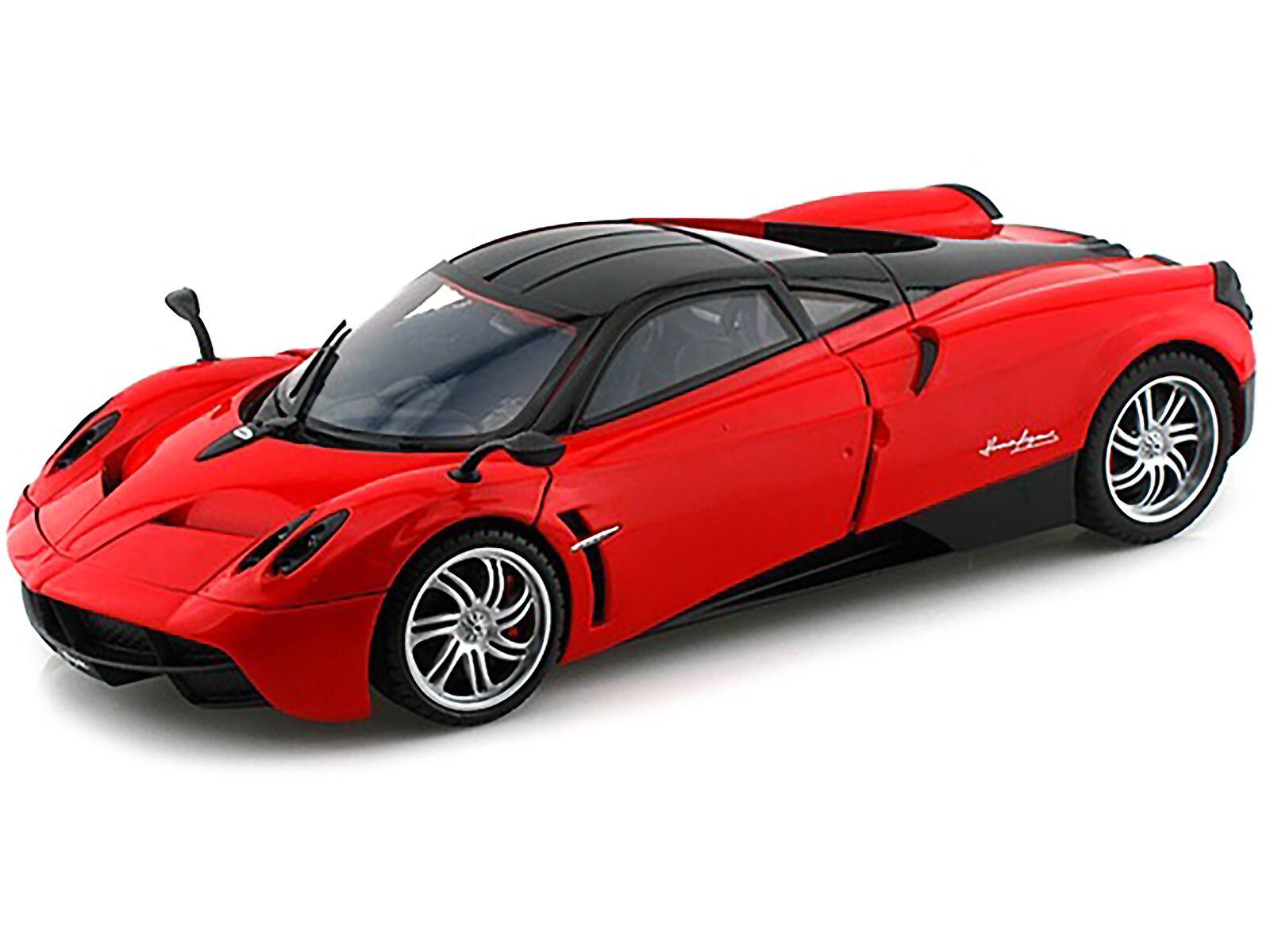 Alt View 1. Motormax - Pagani Huayra Red 1/18 Diecast Car Model by Motormax.