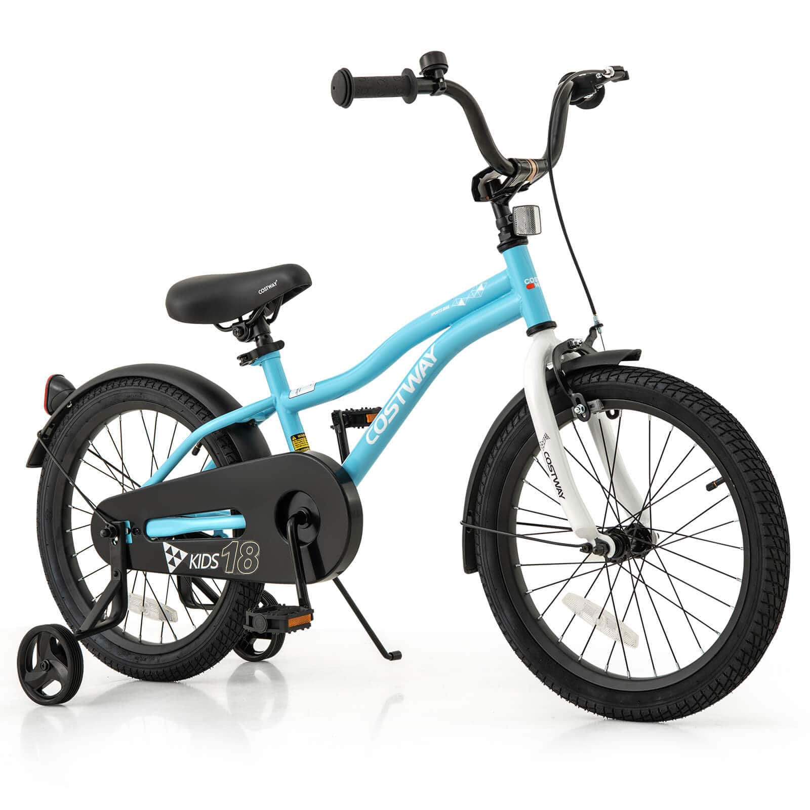 "Costway - 18"" Kids Bike for 4-8 Years Old Boys & Girls with Adjustable Seat Handbrake Reflectors - Blue" price history on PriceWatchPro