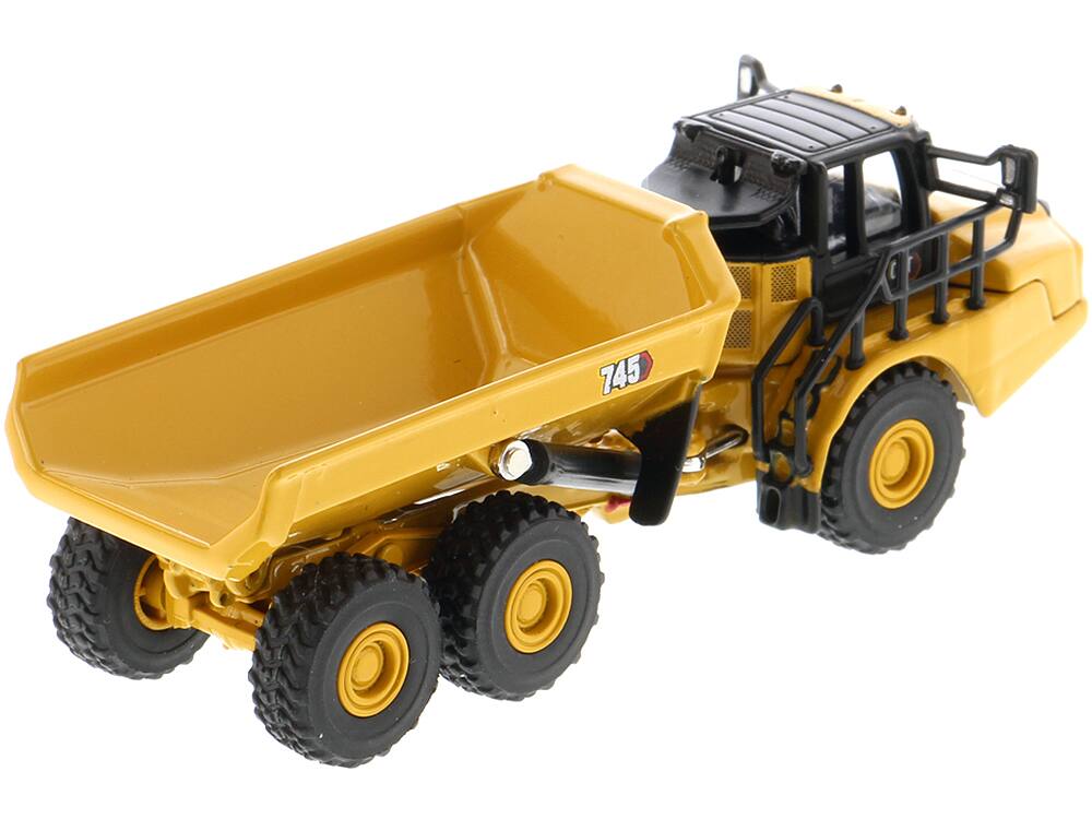 Alt View 2. Diecast Masters - CAT Caterpillar 745 Articulated Dump Truck "High Line" Series 1/125 Diecast Model by Diecast Masters.