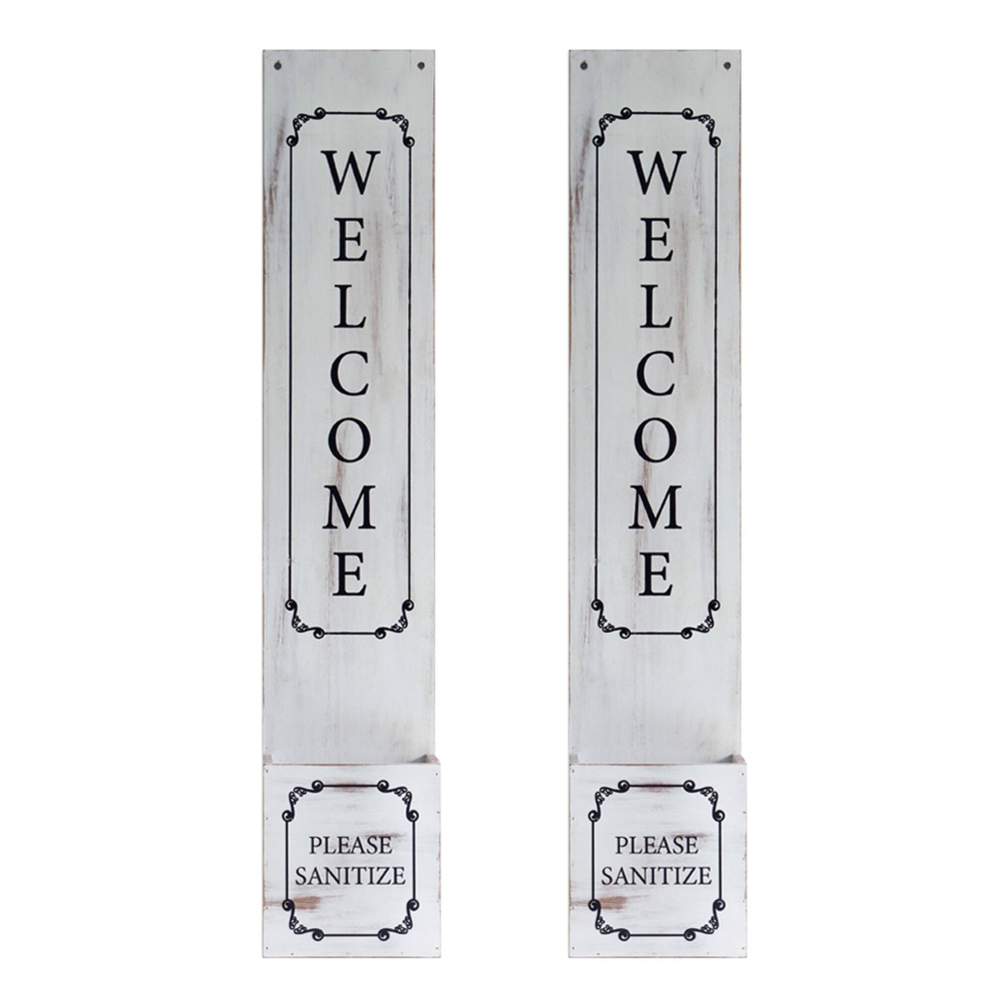 WELCOME  
PLEASE SANITIZE