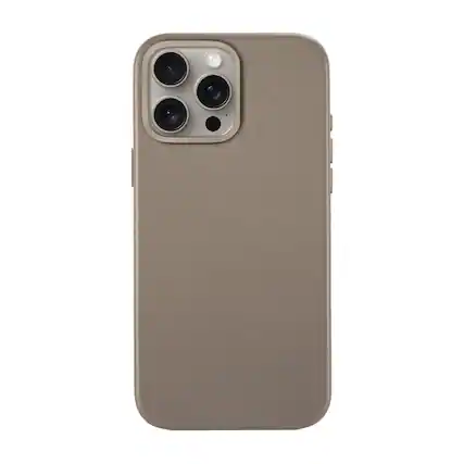 Front. SANDMARC - Minimal Leather Case - iPhone 16 Pro Max - Sand - beige.