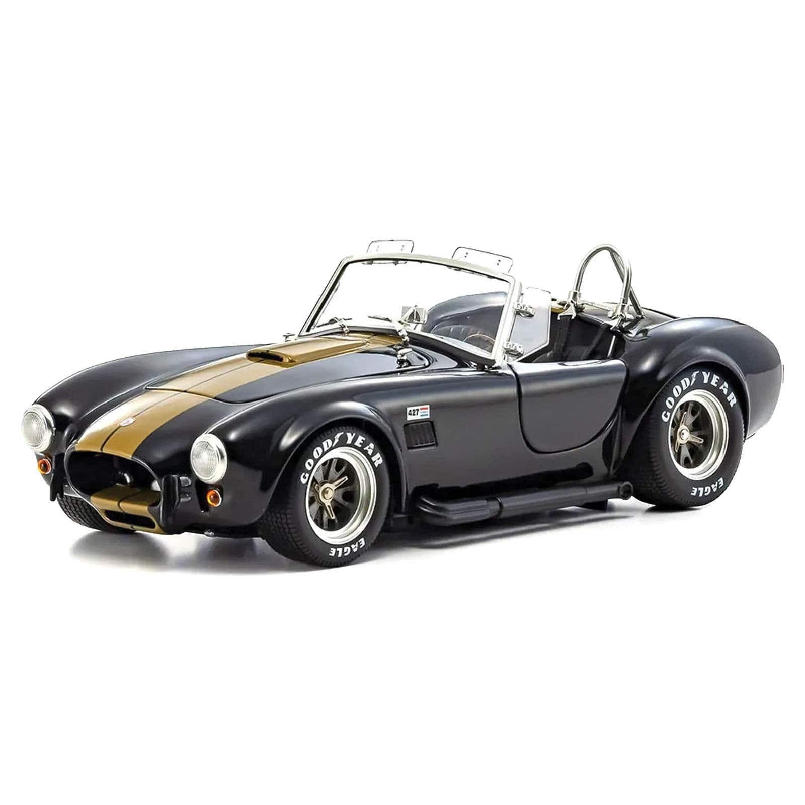 Shelby Cobra 427 S/C Black with Gold Stripes 1/18 Diecast Model Car by Kyosho price history on PriceWatchPro