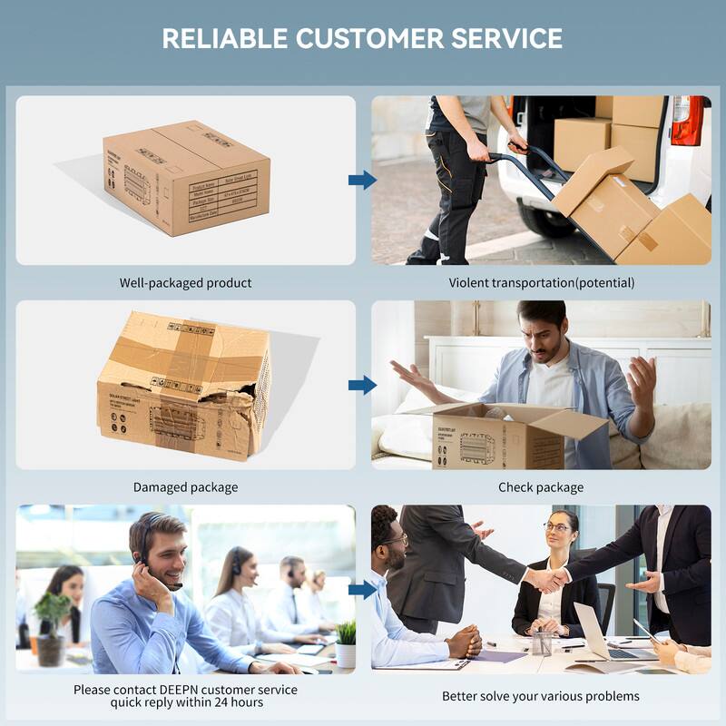 RELIABLE CUSTOMER SERVICE

- Well-packaged product
- Violent transportation (potential)
- Damaged package
- Check package
- Please contact DEEPN customer service quick reply within 24 hours
- Better solve your various problems