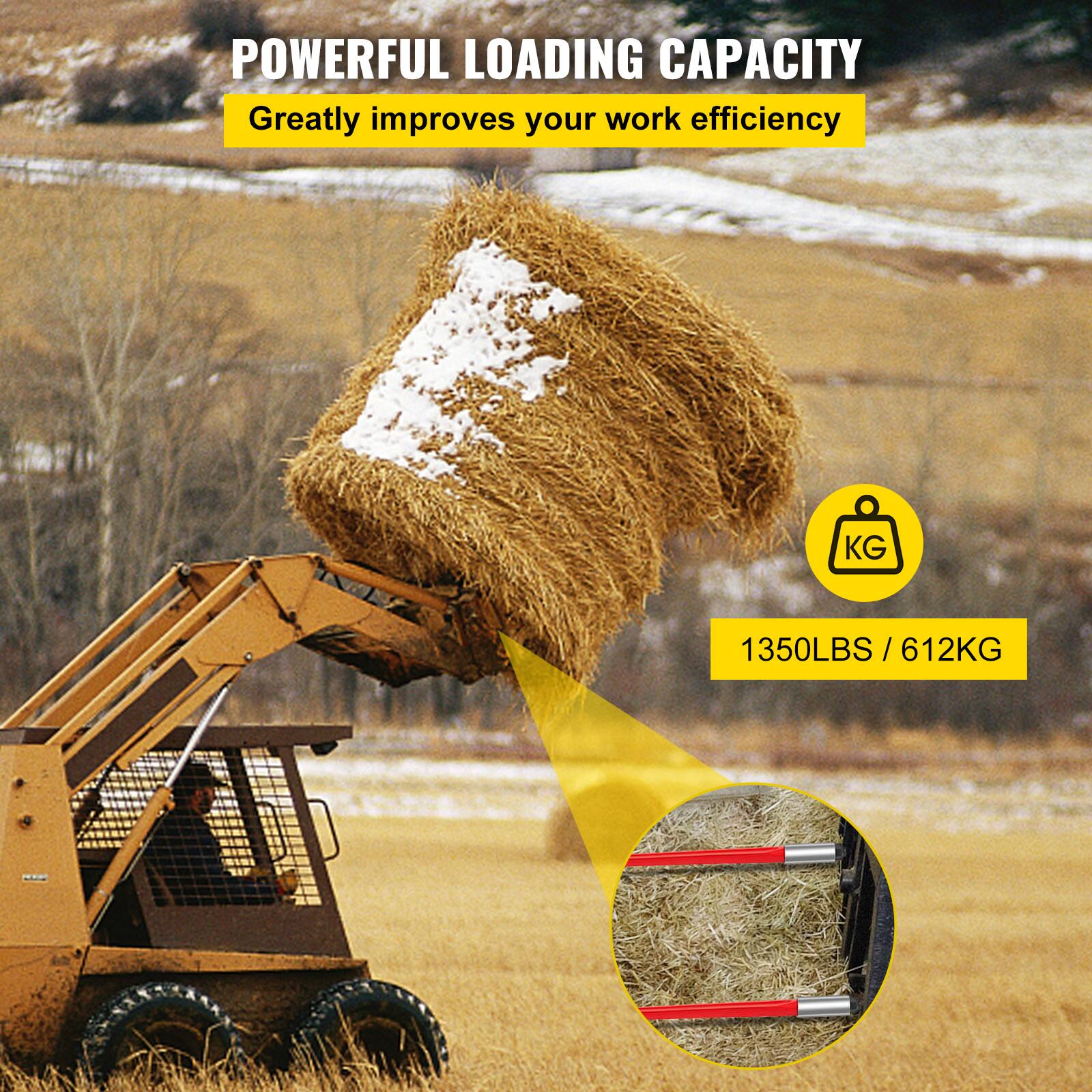 POWERFUL LOADING CAPACITY  
Greatly improves your work efficiency  

1350LBS / 612KG