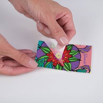 Alt View 3. Fellowes - Thermal Laminating Pouches, Business Card, 7 Mil, 100/Pack - Clear.