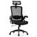 Front. Costway - Costway Ergonomic Office Chair with Adjustable Lumbar Support Rocking Backrest Armrests Black - Black.