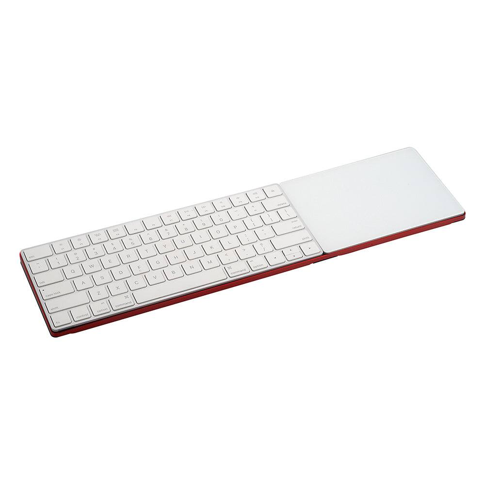 Angle. Fotodiox - CraftMaster Union Tray for Apple Magic Keyboard and Apple Magic Trackpad 2 - Red - Red.