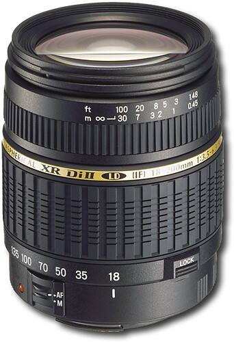 Front Standard. Tamron - 18-200mm f/3.5-6.3 Zoom Lens.