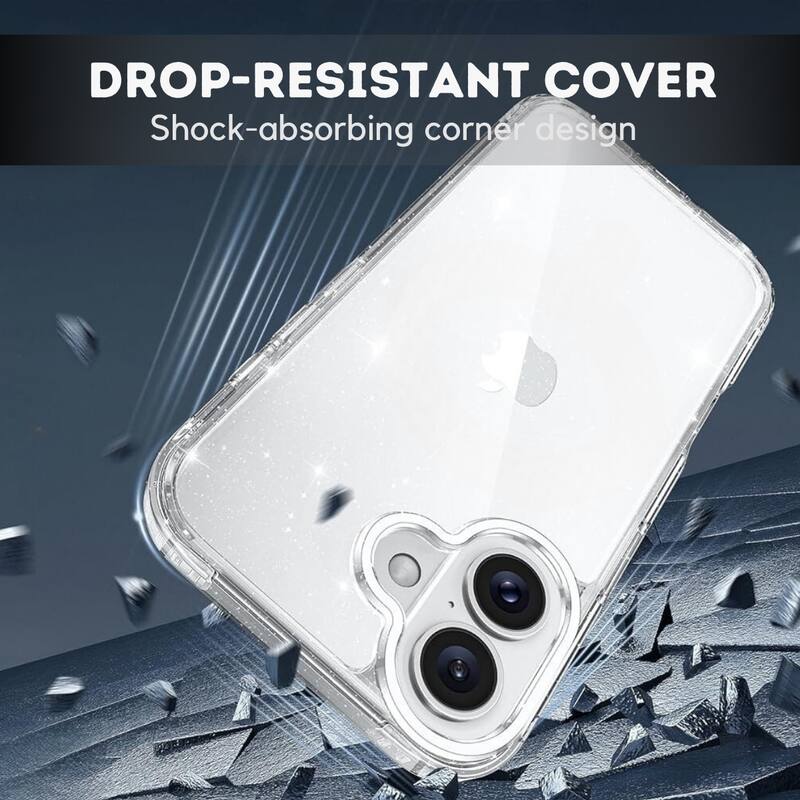 DROP-RESISTANT COVER  
Shock-absorbing corner design