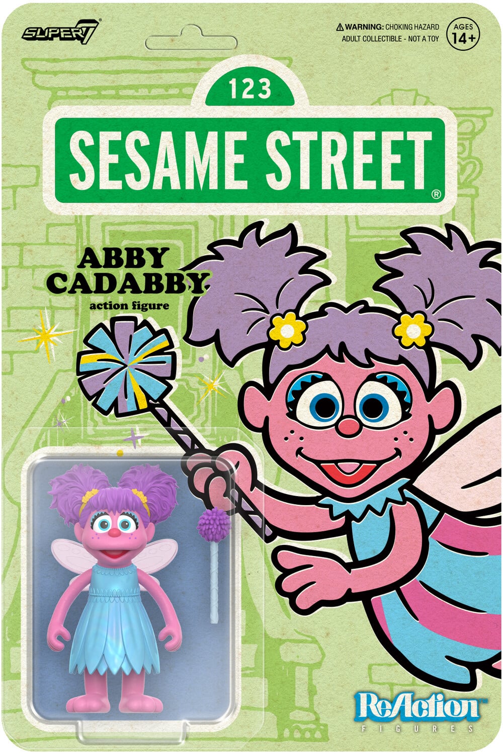 Super7 Sesame Street ReAction Figures Wv5 Abby Cadabby