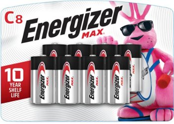Energizer MAX C Batteries (8 Pack), C Cell Alkaline Batteries - Front_Zoom
