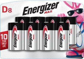 Energizer - MAX D Batteries (8 Pack), D Cell Alkaline Batteries - Front_Zoom