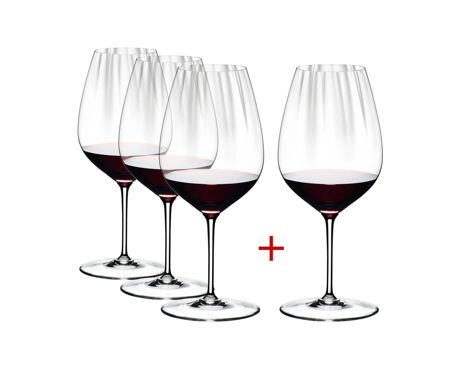 Riedel - Performance Cabernet/Merlot Wine Glasses, Buy 3 Get 4 - Clear