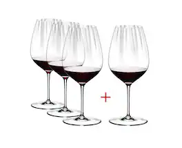 Riedel - Performance Cabernet/Merlot Wine Glasses, Buy 3 Get 4 - Clear