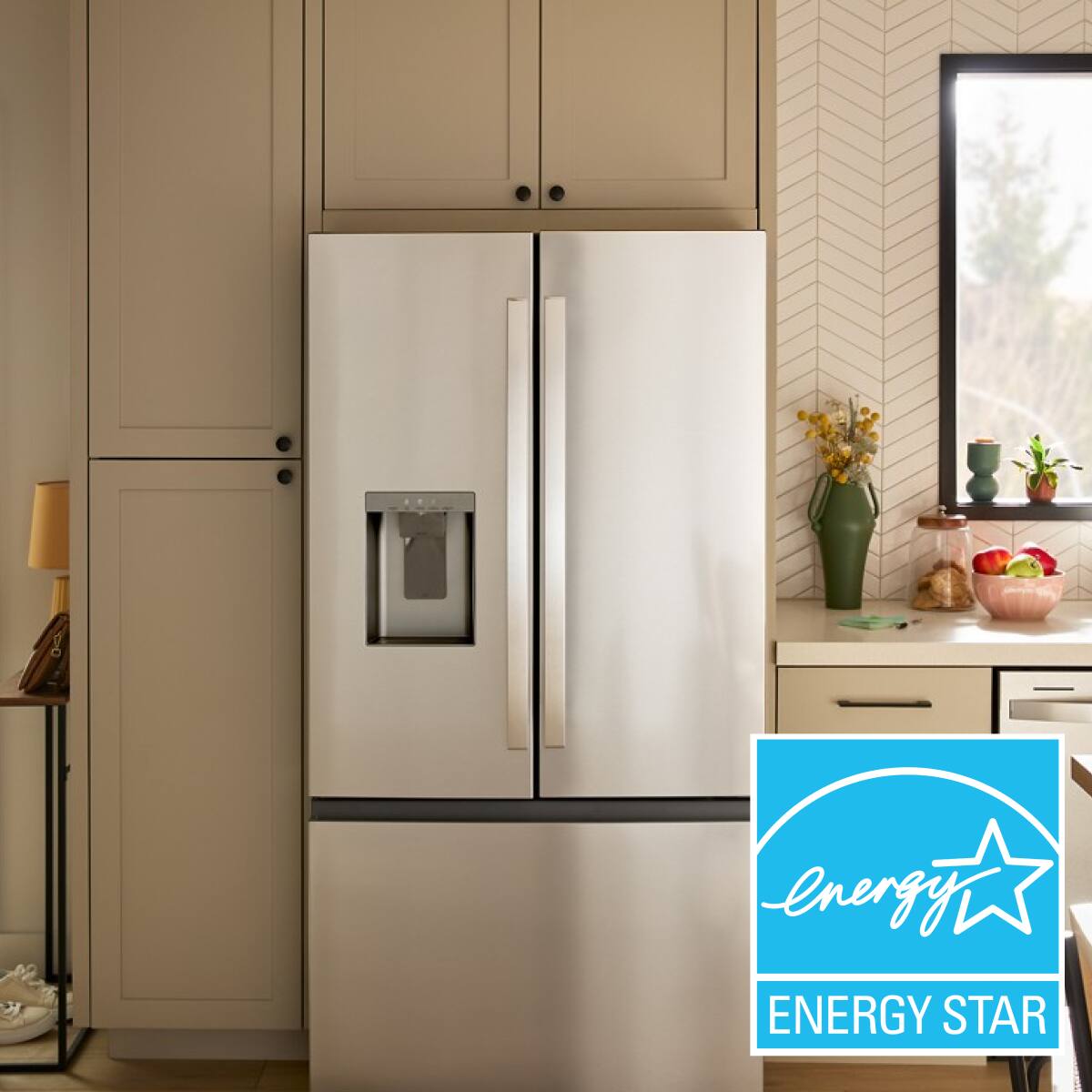Alt View 13. Whirlpool - 30 Cu. Ft. French Door Refrigerator with In-Door Water and Ice Maker - Fingerprint-Resistant Stainless Finish.