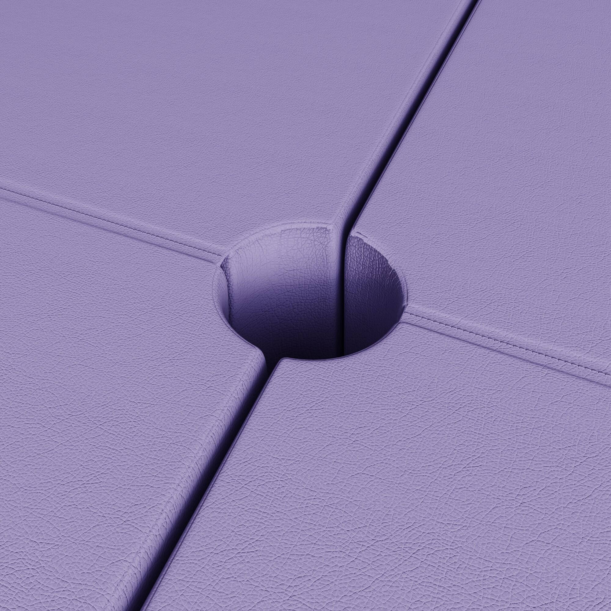 Alt View 8. Soozier - Pole Dance Crash Mat, 5ft Wide Foldable Pole Padding Crash Pad with Carrying Handles and 3.5" Thick EPE Foam - Purple.