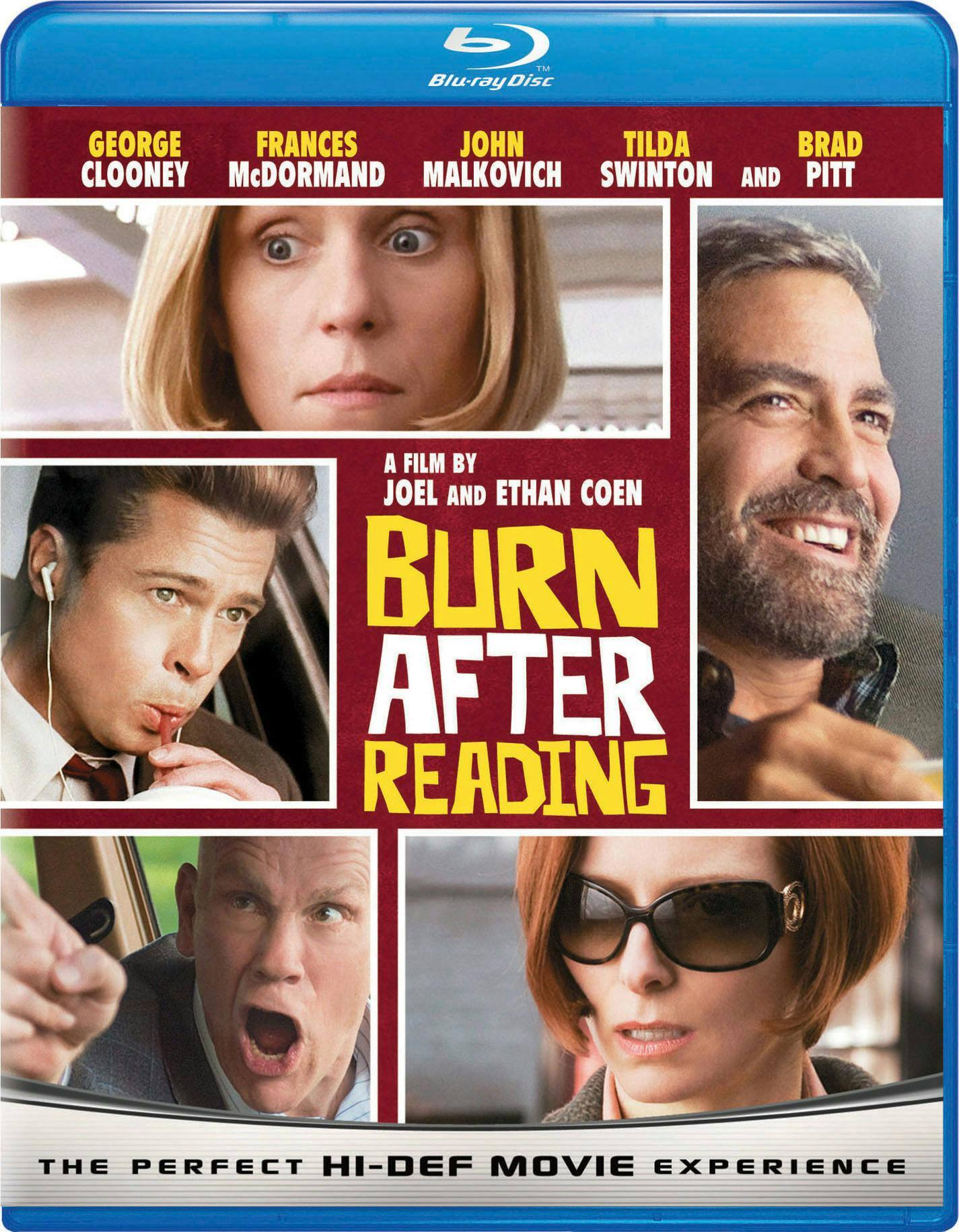 Front. Burn After Reading [Blu-ray].
