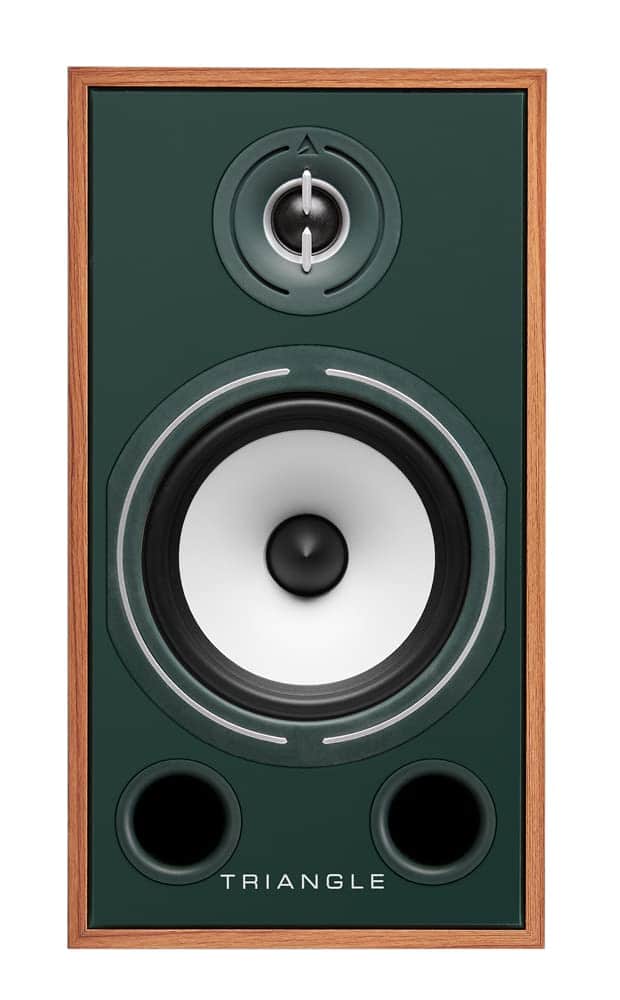Triangle - Borea BR03 Hi-Fi Bookshelf Speakers 100 W Power Handling, High Efficiency (Oak Green) - Black