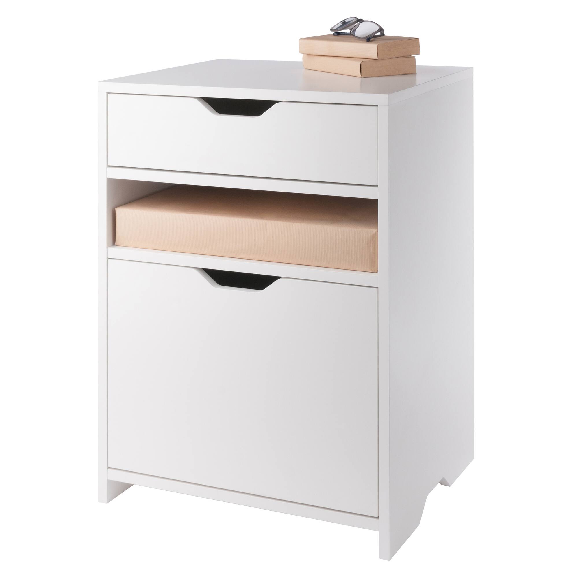 Alt View 6. Winsome Wood - Nova Filing Storage Cabinet - White.