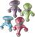 Front Standard. HoMedics - Mini Massager - Green/Pink/Purple/Turquoise.