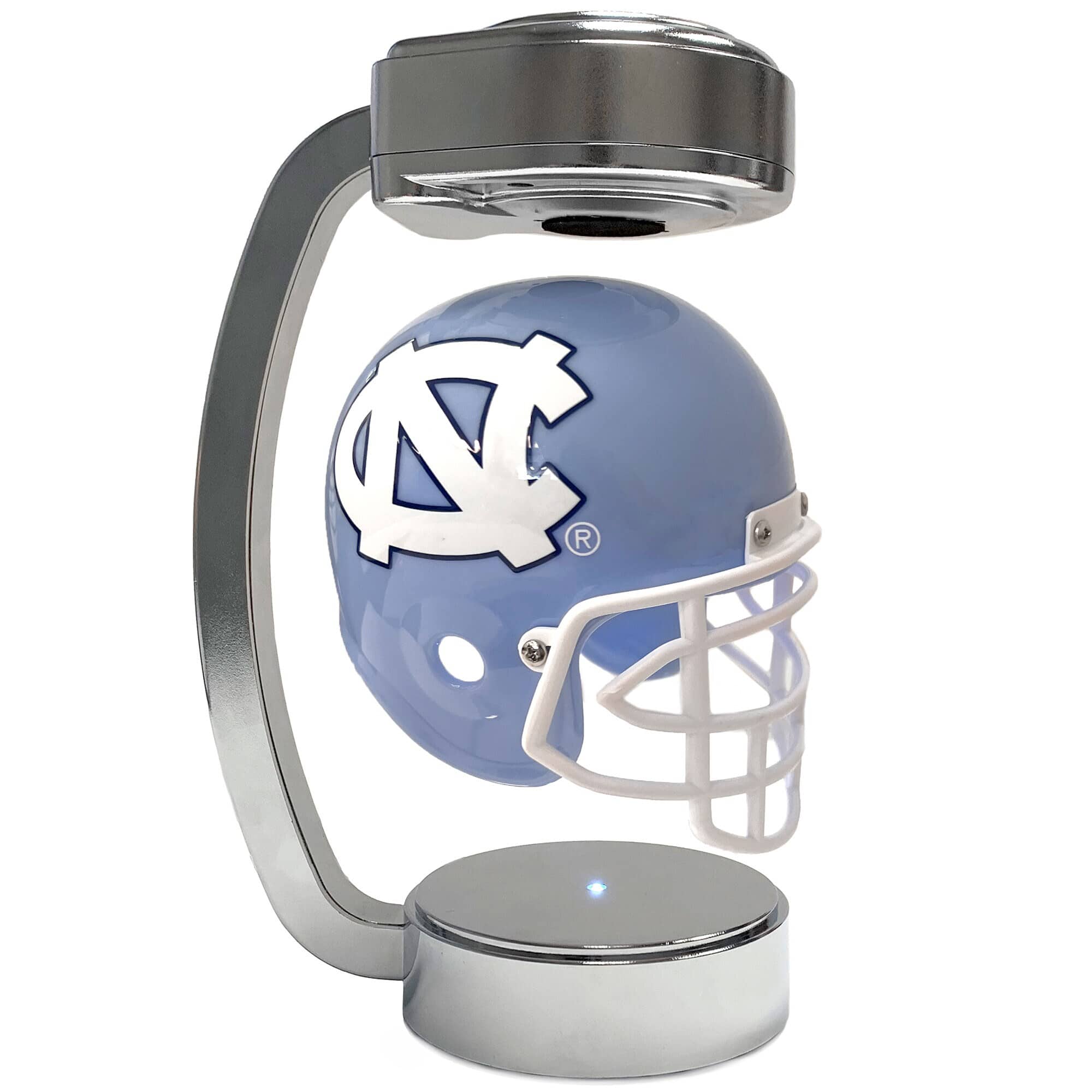 Pegasus - North Carolina Tar Heels Chrome Base Mini Hover Helmet - White