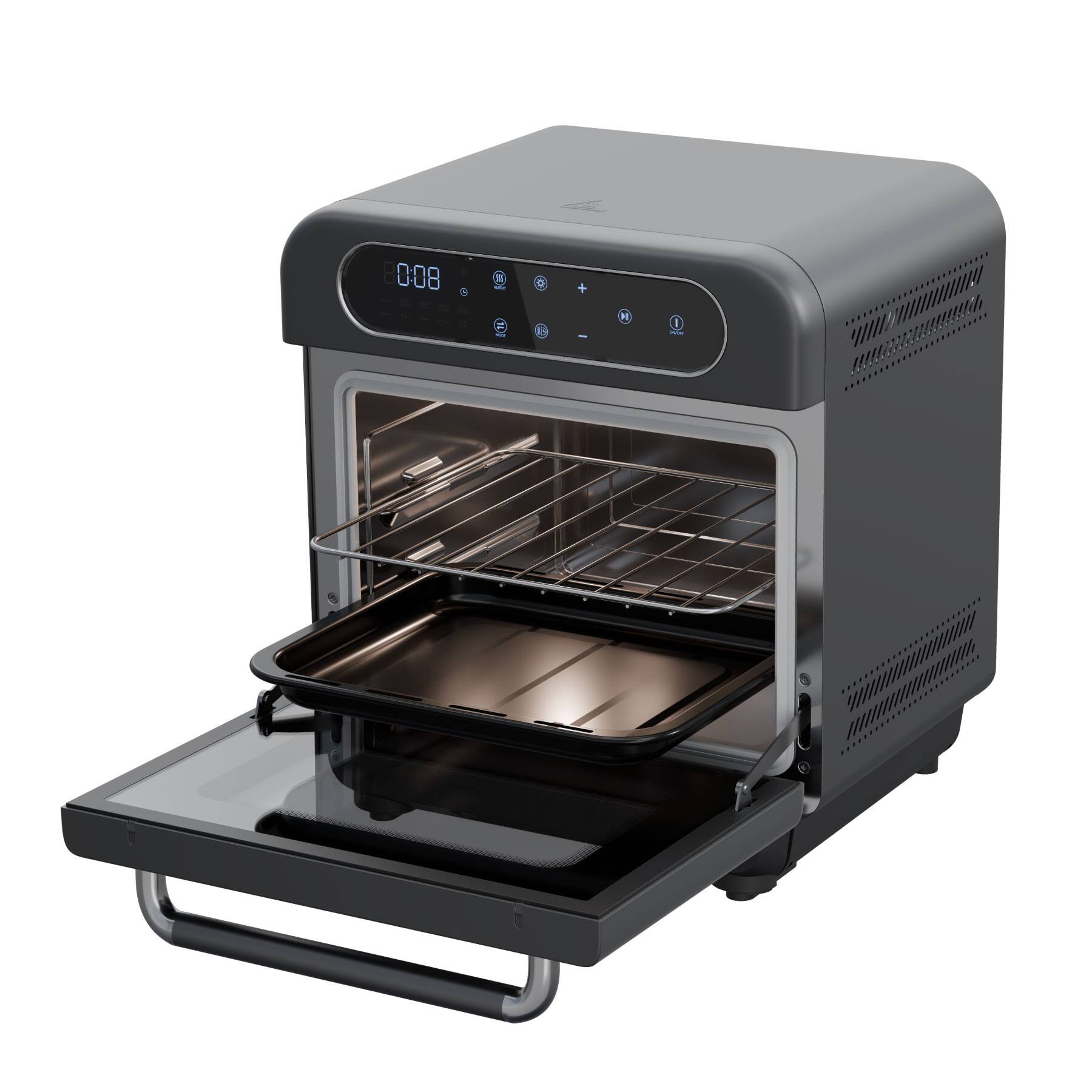 Back. Ciarra - Nosh 8-in-1 Steam Oven - Ashy Cloud.