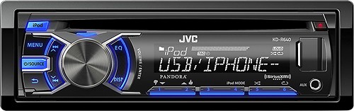  JVC - CD - Apple® iPod®- and Satellite Radio-Ready - Color Display - In-Dash Deck