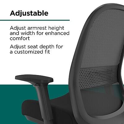 Adjustable

Adjust armrest height and width for enhanced comfort

Adjust seat depth for a customized fit