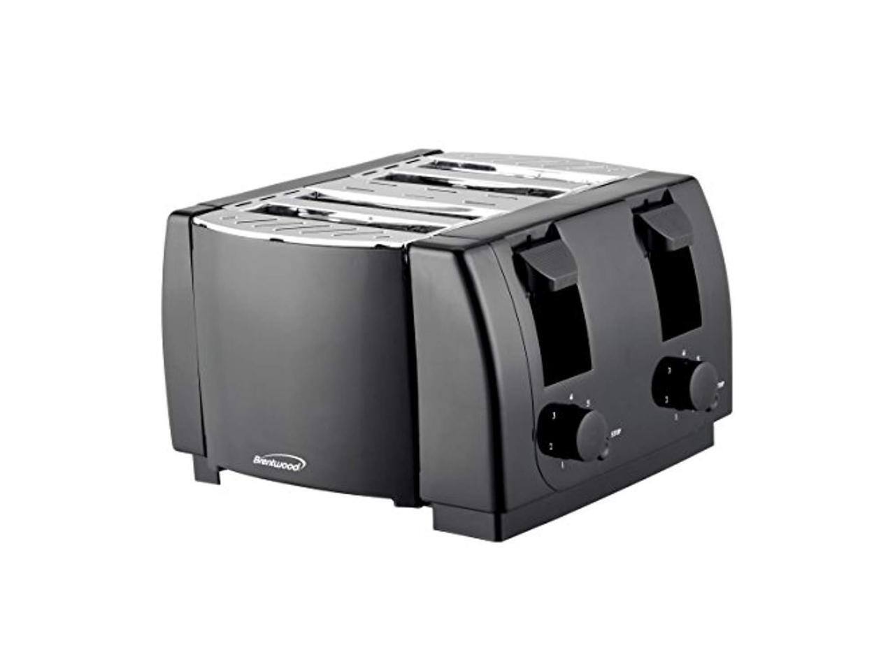 Alt View 1. Brentwood Appliances - Brentwood TS-285 Cool Touch 4-Slice Toaster (Black) - Black.