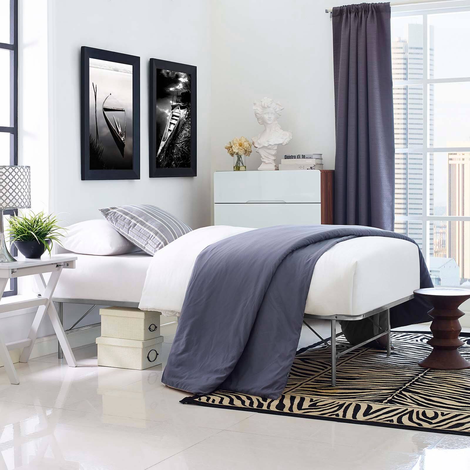Alt View 5. Modway - Anya Fabric Full Bed - White.