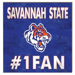 Jardine - Savannah State Tigers 10" x 10" #1 Fan Plaque - Blue