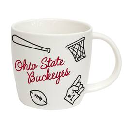Logo Brands - Ohio State Buckeyes 18oz. Playmaker Mug - Multicolor