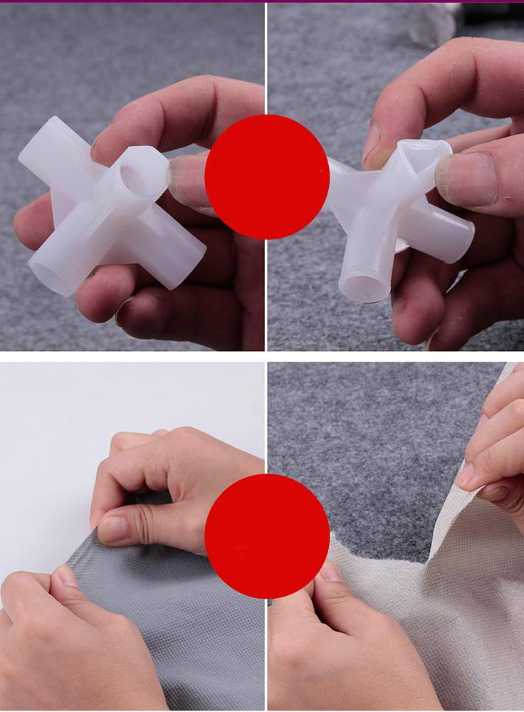 Alt View 4. Winado - 45" Portable Double Door 6 Tier 12 Grids 36 Pairs Multi Shoe Rack Shoe Shelf Storage Closet Organizer Cabinet with Cover - Gray.