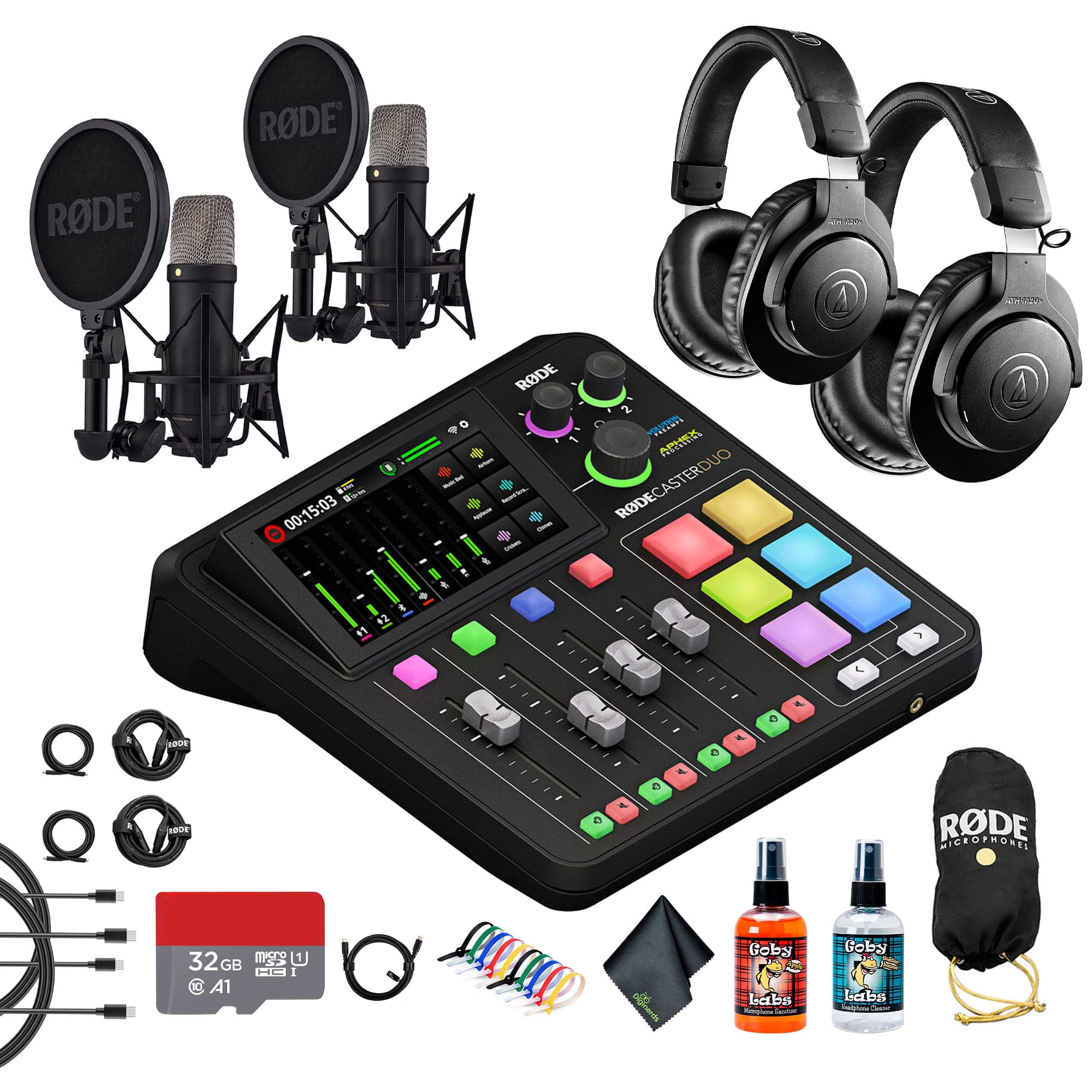 RODE - RODECaster Duo Integrated Audio Production Studio | Dual USB Interface & Bluetooth + More