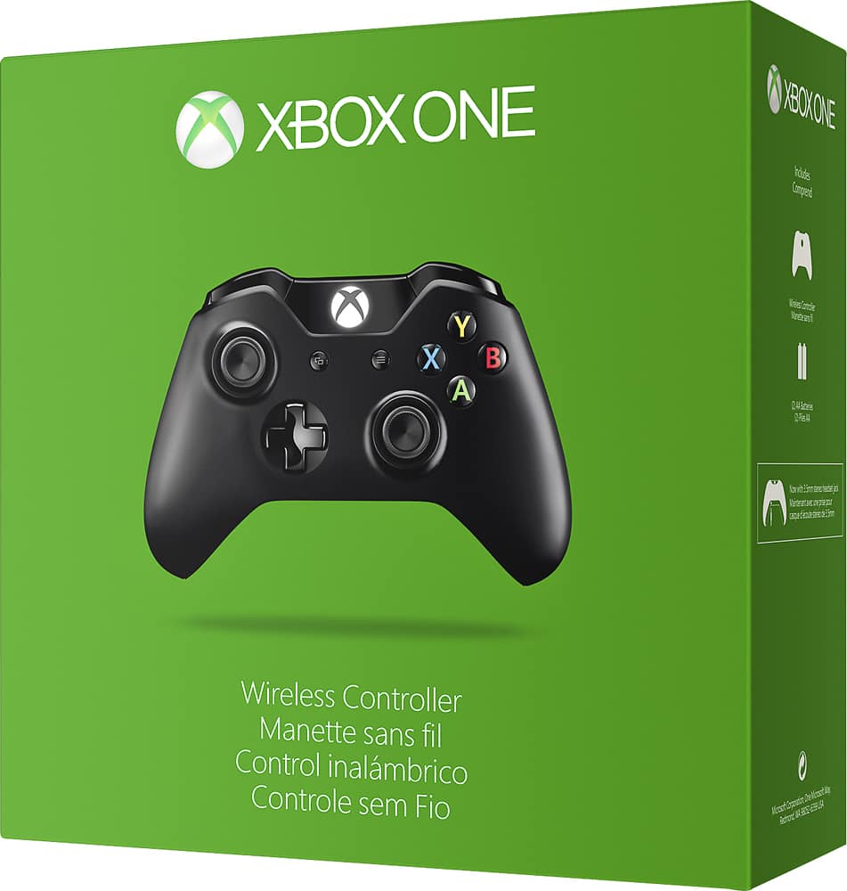 Manette Xbox One MICROSOFT Control Pad Wireless Black Officiel