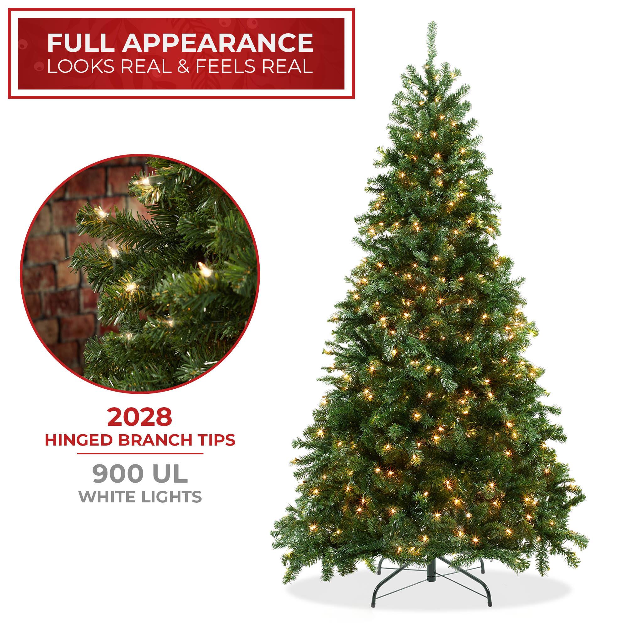 FULL APPEARANCE  
LOOKS REAL & FEELS REAL  

2028  
HINGED BRANCH TIPS  

900 UL  
WHITE LIGHTS