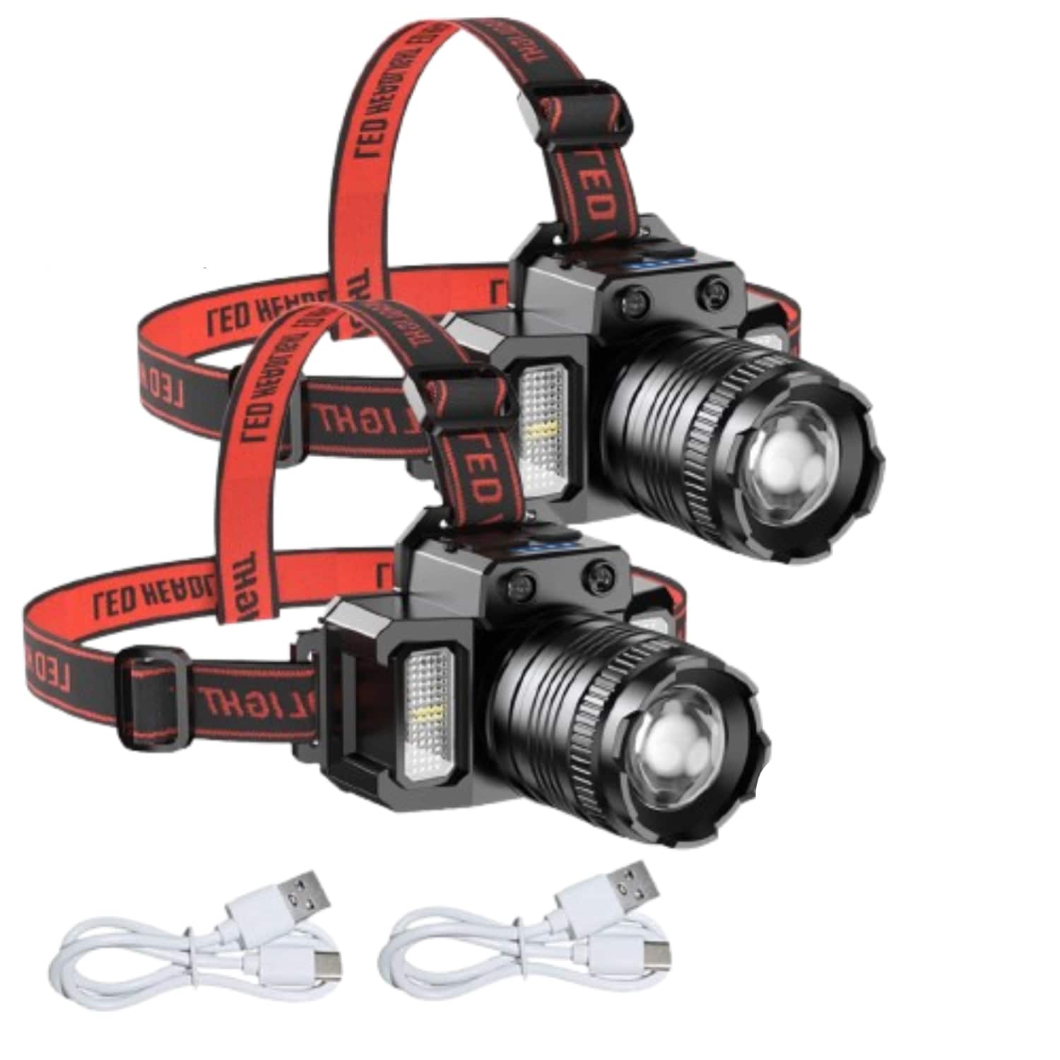 Stock Preferred - Most Powerful LED Tactical Headlam - 2Pack