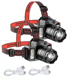 Stock Preferred - Most Powerful LED Tactical Headlam - 2Pack