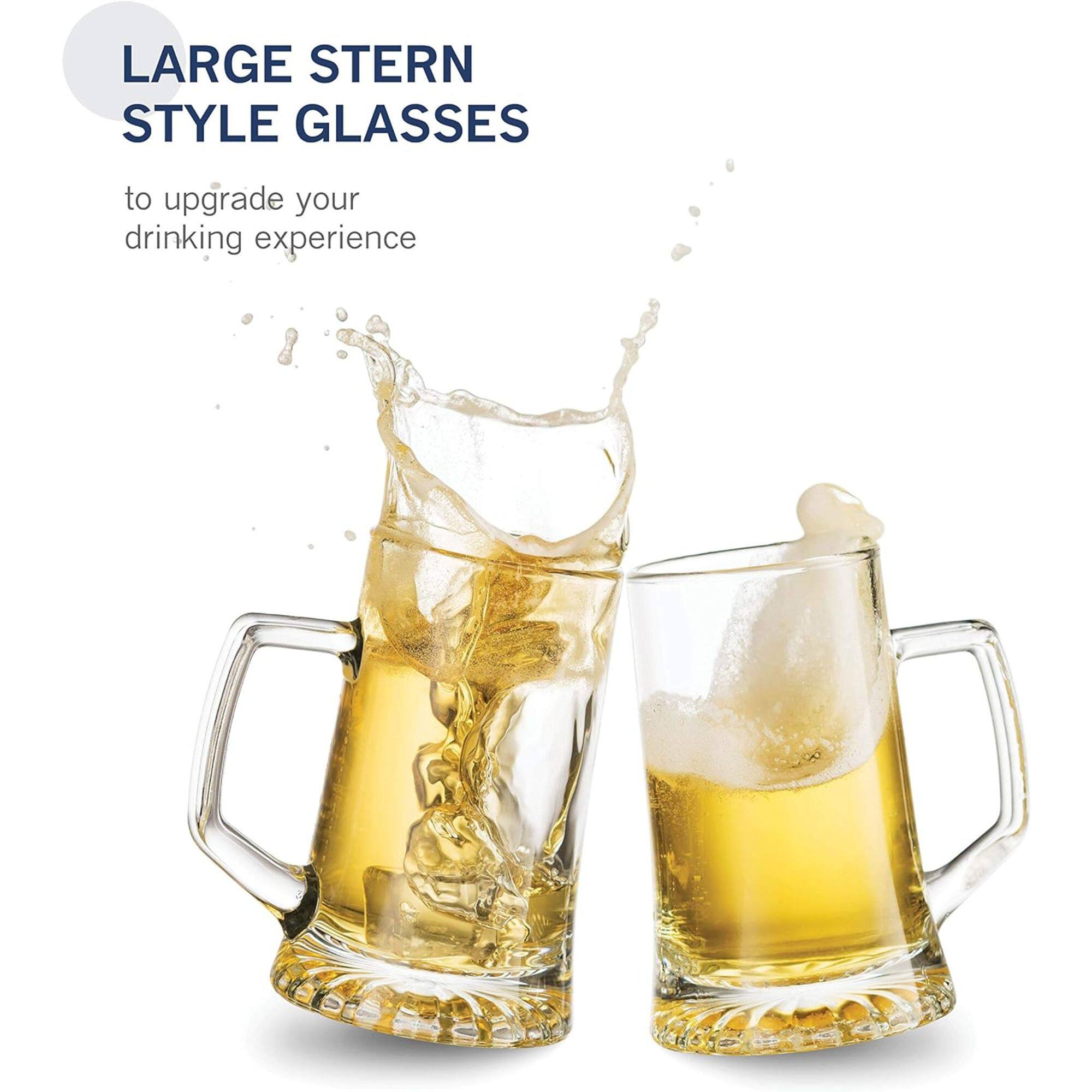 LARGE STERN STYLE GLASSES to upgrade your drinking experience