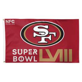 WinCraft - San Francisco 49ers 2023 NFC Champions 3' x 5' One-Sided Deluxe Flag - Multicolor