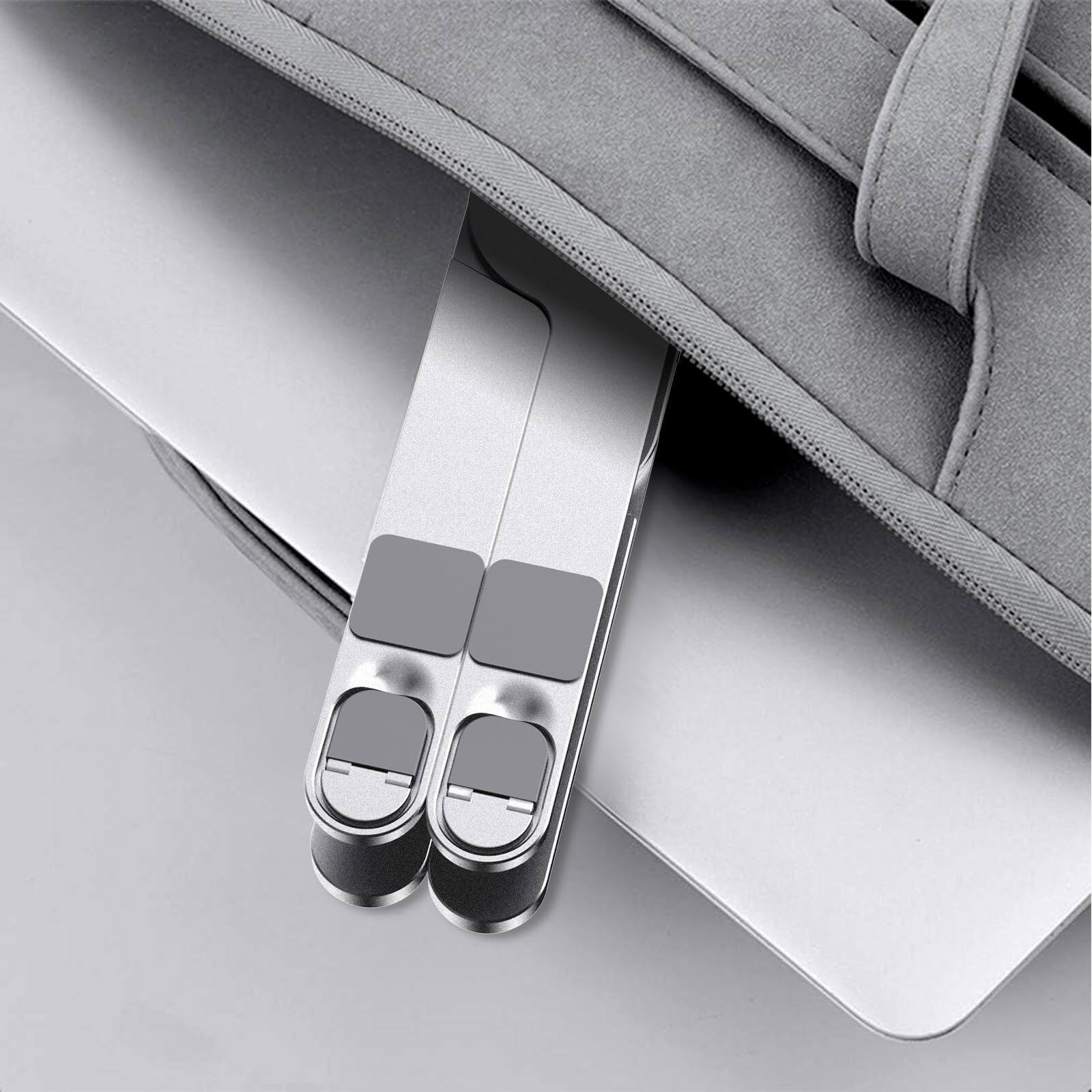 Alt View 2. HongFei - Laptop Stand 360 Degree Rotation Adjustable Portable for 10" - 17" Laptop Tablet - Silver.