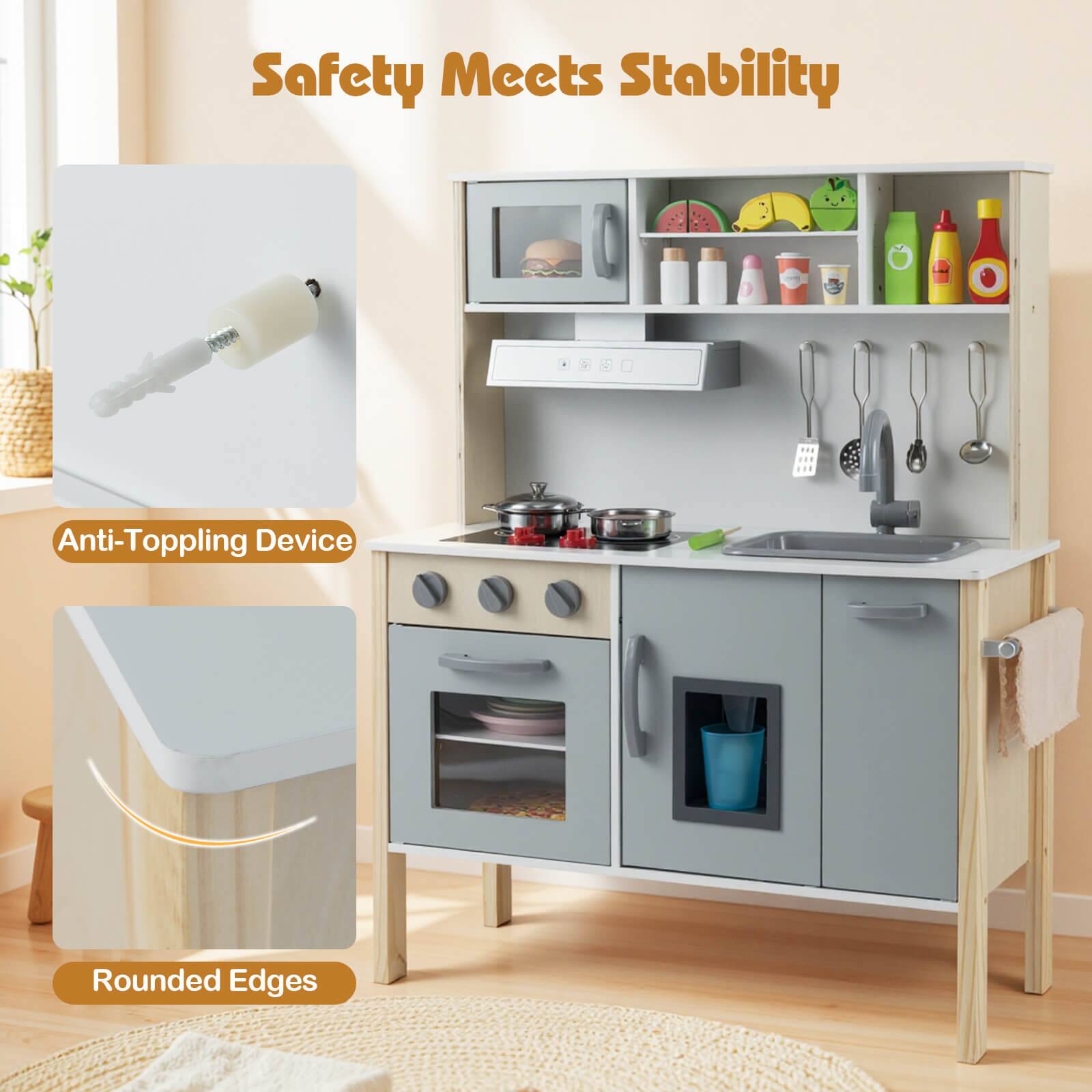 Safety Meets Stability

Anti-Topping Device

Rounded Edges