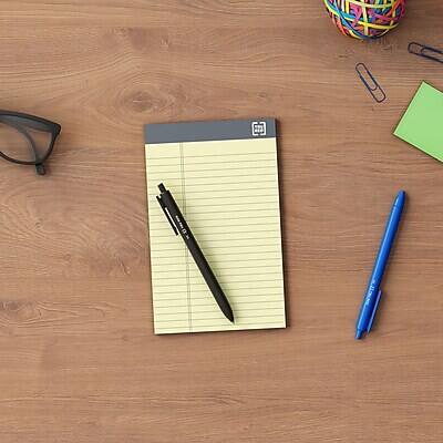 Alt View 7. TRU RED - Notepads, 5" x 8", Narrow Ruled, 50 Sheets/Pad, 12 Pads/Pack (TR57359) - Canary.
