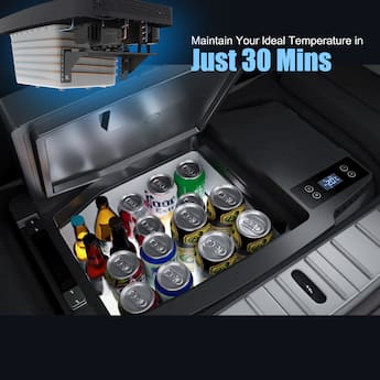 Glarewheel Portable freezer specially designed for Tesla Model Y Glarewheel Portable freezer specially designed for Tesla Model Y