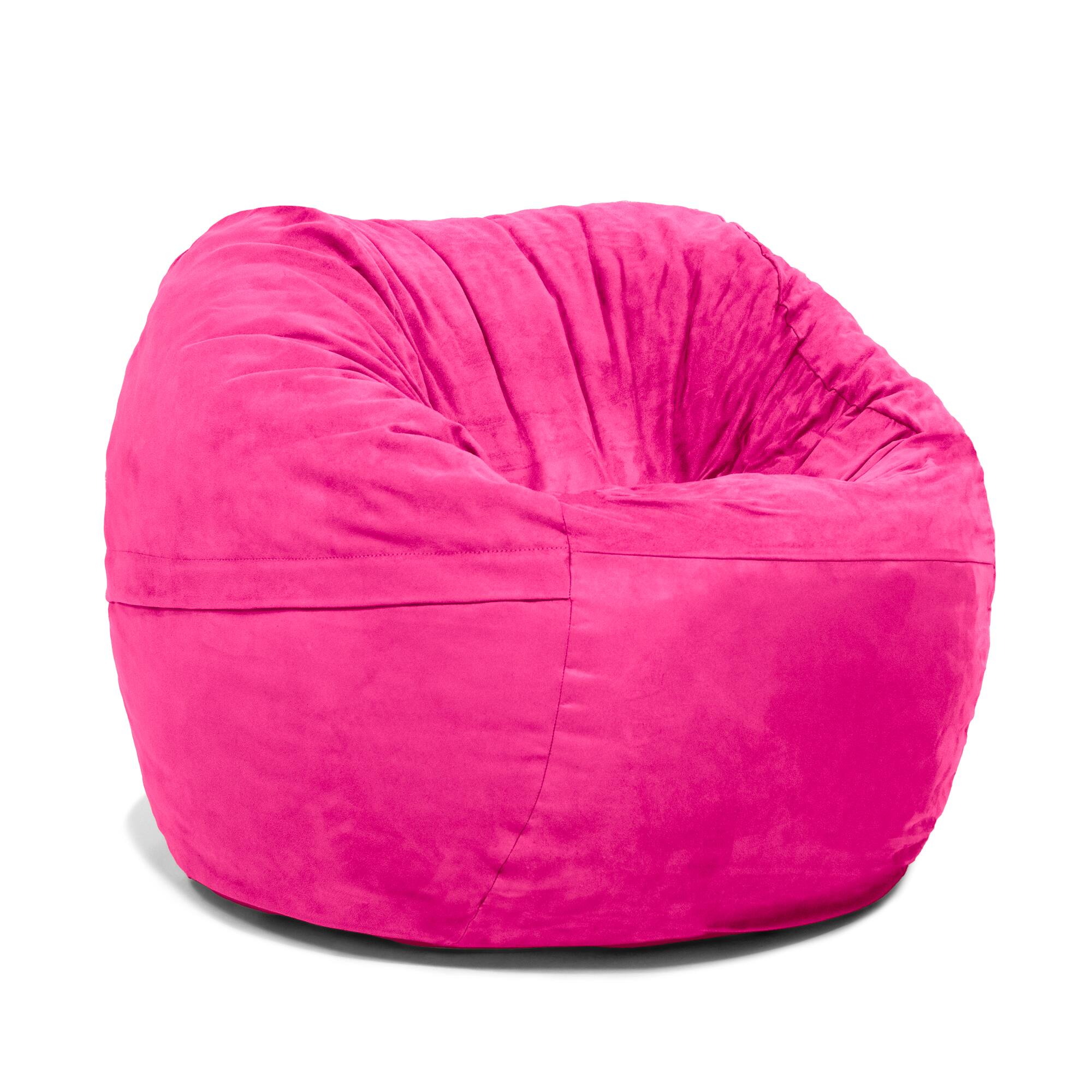 Jaxx - Saxx 3 Foot Bean Bag Chair with Removable Cover - Fuchsia