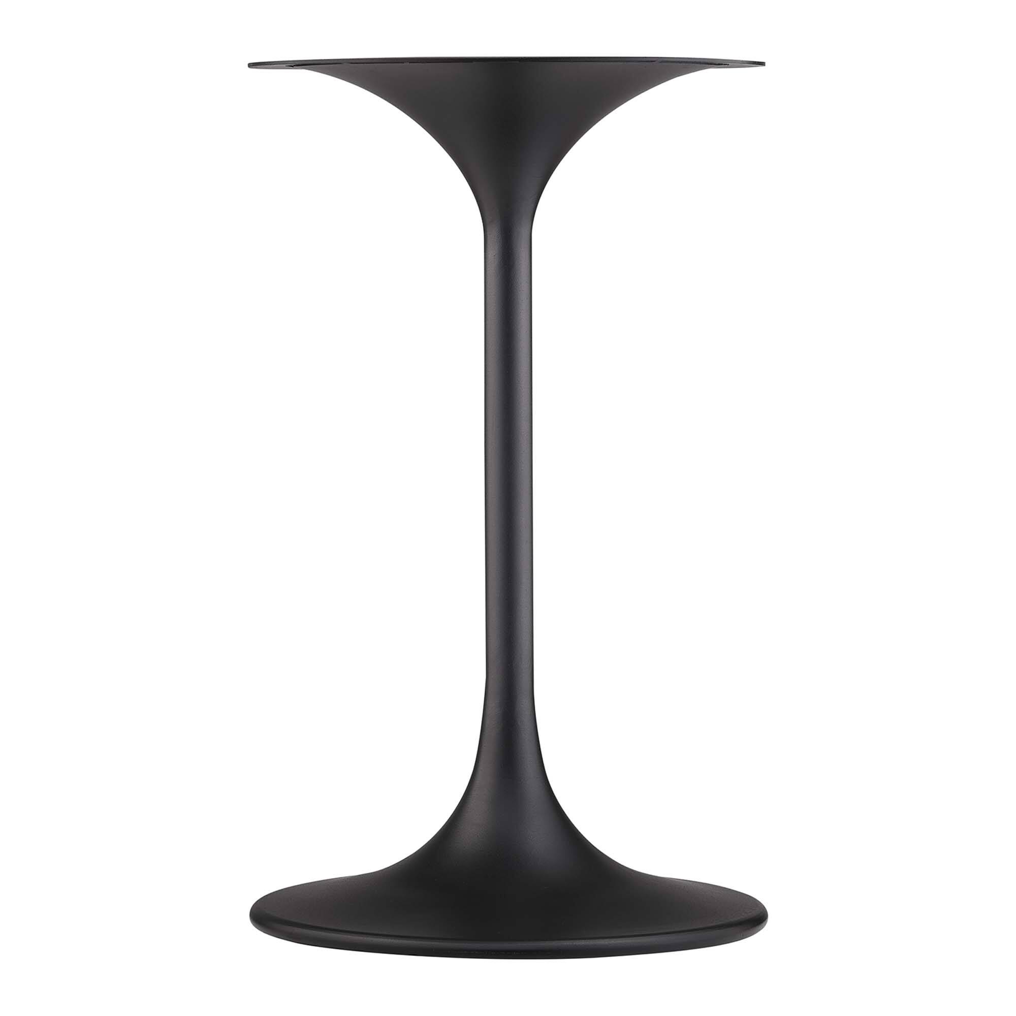 Alt View 3. Modway - Lippa Round Artificial Marble Side Table - Black Black.