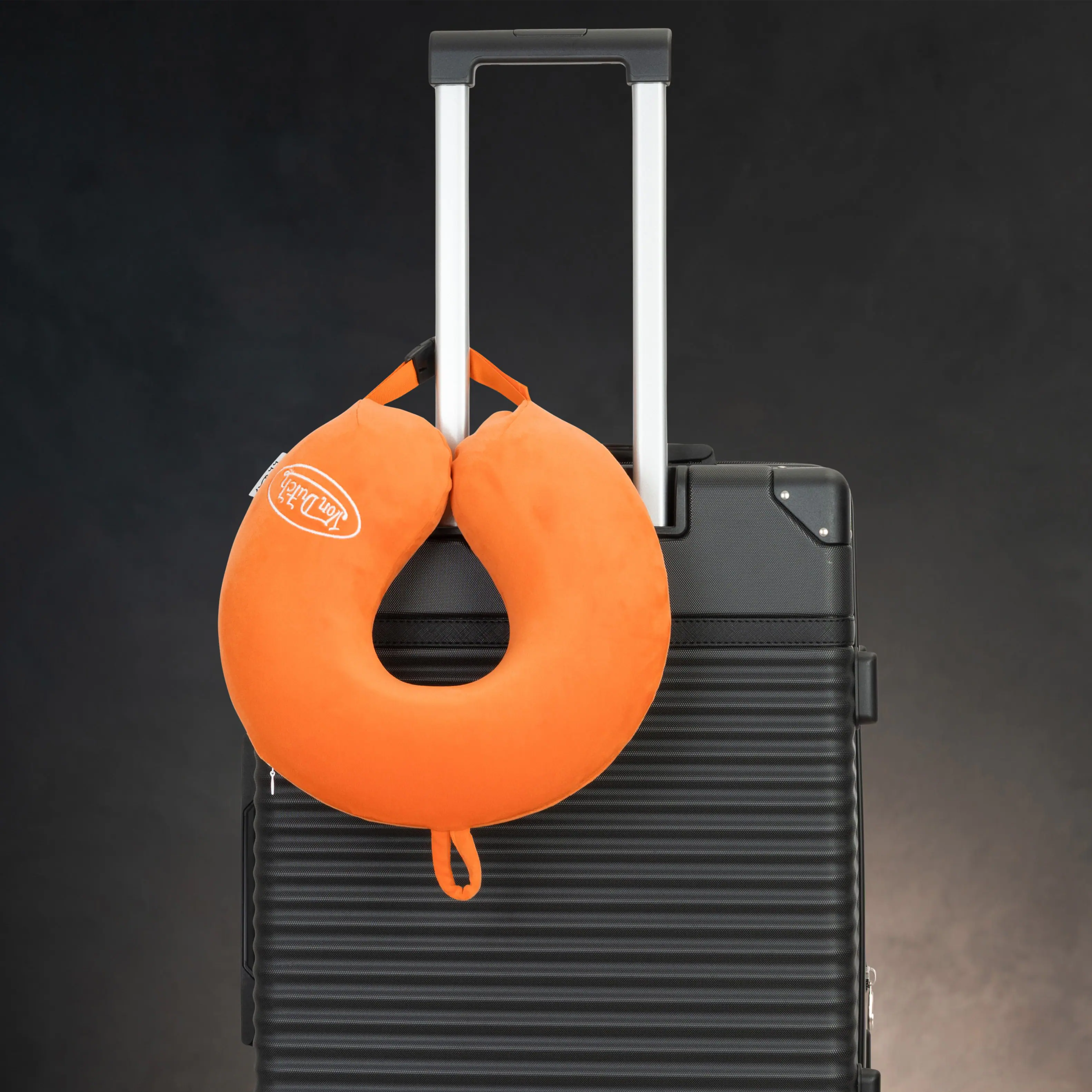Alt View 6. Von Dutch - Classic Memory Foam Travel Neck Pillow - Orange.