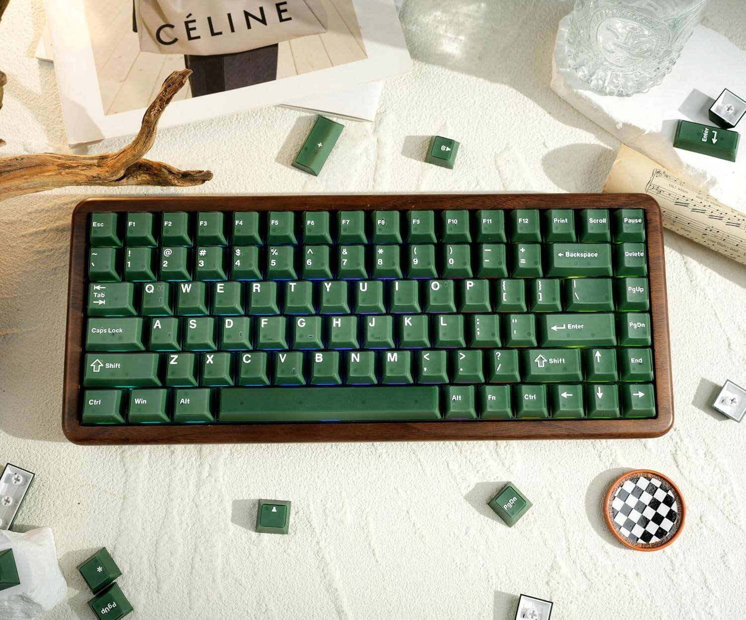 CLINE

Enter  F1 F2 F3 F4 F5 F6 F7 F8 F9 F10 F11 F12 Print Scroll Pause

A ! 1  2 # 3 $ 4 % 5 6 & 7  8 9 0 - - + - Backspace Delete Tab

Q W E R T Y U I O P [ ] | Enter

Caps Lock A S D F G H J K L ; ' Enter

Shift Z X C V B N M , . / Shift

Ctrl Win Alt Alt Fn Ctrl

PgUp PgDn