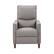 Front. CorLiving - Alder Manual Fabric Recliner - Light Grey.